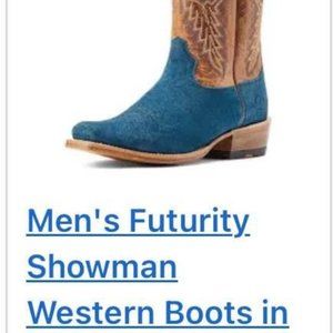 ARIAT FUTURITY SHOWMAN BOOTS - SIZE 9D